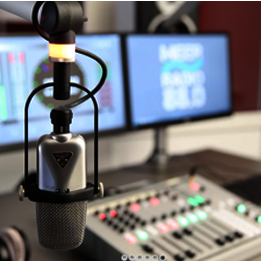 Meer Radio Sendestudio vor Sendestart